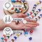 Murano Handmade Lampwork Glass Smooth Loose Beads Holes Beads Fit Jewelry Making Findings Charm Mushroom Bead Mixed Color Fashion